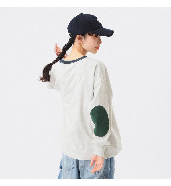 BEAMSBOY「【別注】Champion / エルボーパッチ Tシャツ」|Tシャツ・カットソー|