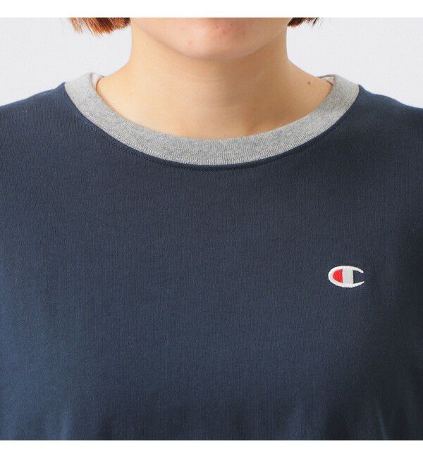 BEAMSBOY「【別注】Champion / エルボーパッチ Tシャツ」|Tシャツ・カットソー|