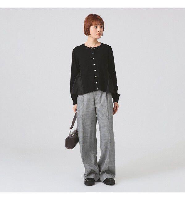 Ray BEAMS 「異素材 キリカエ カーディガン」|カーディガン|