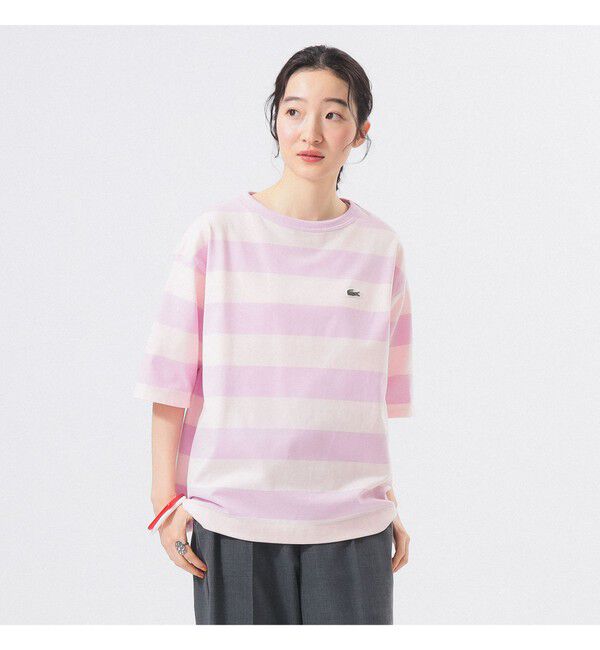 BEAMSBOY「【別注】LACOSTE / ボーダー Tシャツ」|Tシャツ・カットソー|