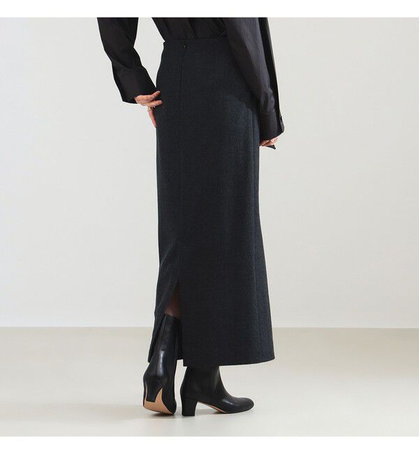 Demi-Luxe BEAMS 「ウール ジャージ リボン スカート」|スカート|