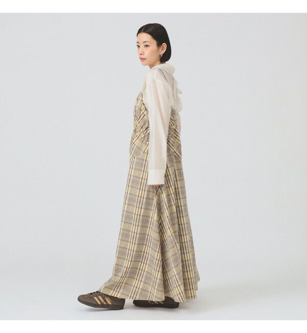 Ray BEAMS 「チェック キリカエ キャミ ワンピース」|ワンピース|