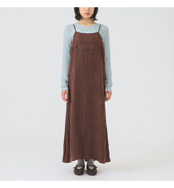 Ray BEAMS 「パウダー サテン キャミ ワンピース」|ワンピース|