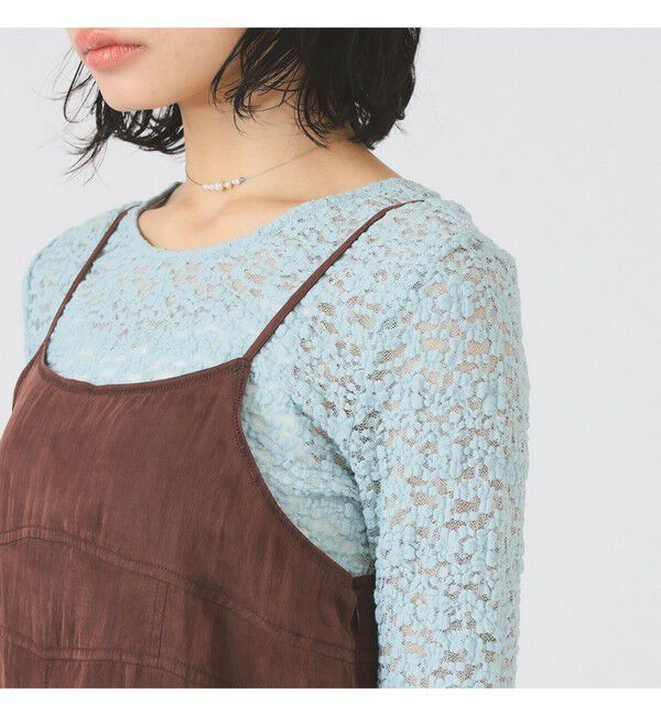 Ray BEAMS 「パウダー サテン キャミ ワンピース」|ワンピース|