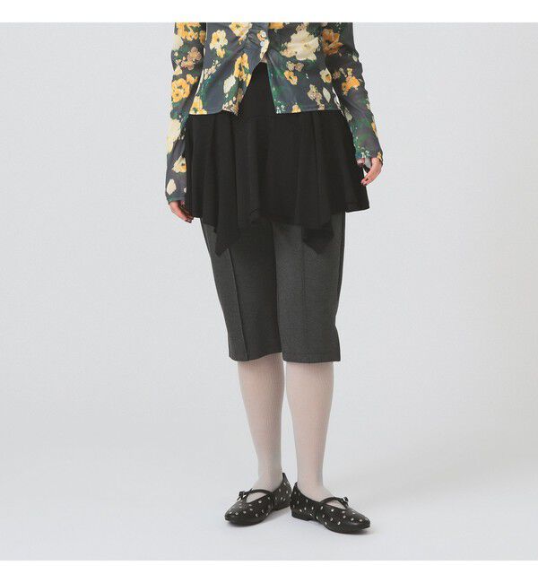 Ray BEAMS 「イレギュラー ヘム ミニスカート」|スカート|BLACK