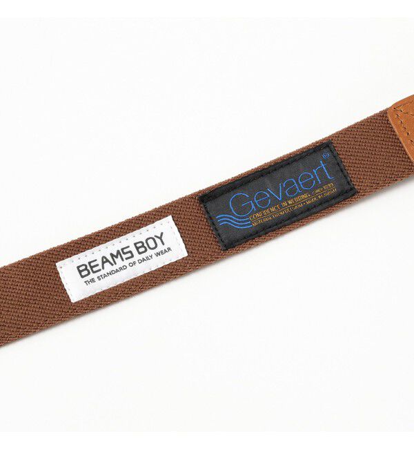 BEAMSBOY「GEVAERT BANDWEVERIJ / 30mm ストライプ ライン ベルト」|ベルト|