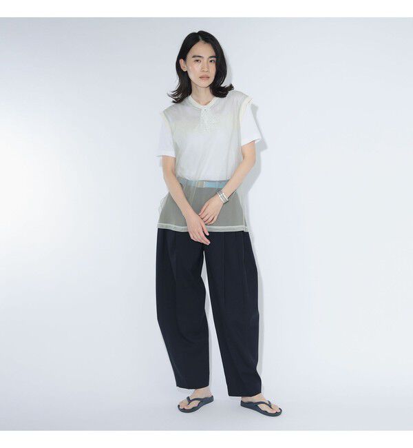 BEAMSBOY「maturely / シャンブレー チュール ノースリーブ」|Tシャツ・カットソー|