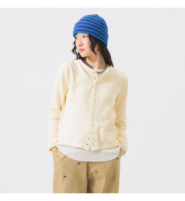 BEAMSBOY「リングドット カーディガン」|スウェット・ジャージ|OFF_WHT