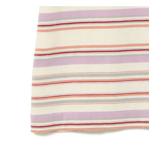 BEAMSBOY「エンブロイダリー マルチボーダー ショートスリーブ Tシャツ」|Tシャツ・カットソー|