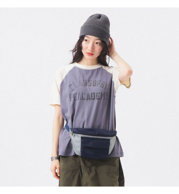 BEAMSBOY「2トーン ラグラン Tシャツ」|Tシャツ・カットソー|NAVY