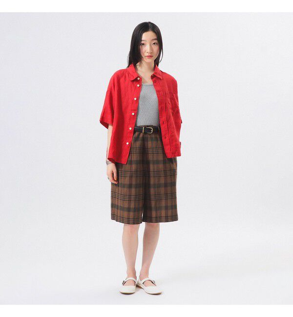 BEAMSBOY「リネン ソリッド ショートスリーブ」|シャツ・ブラウス|