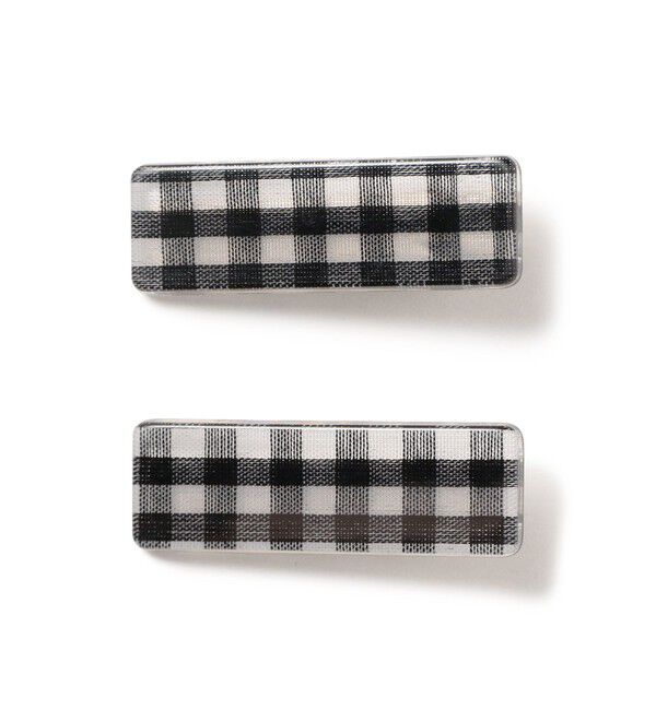 BEAMSBOY「ギンガムチェック ヘアピン 2セット」|その他|