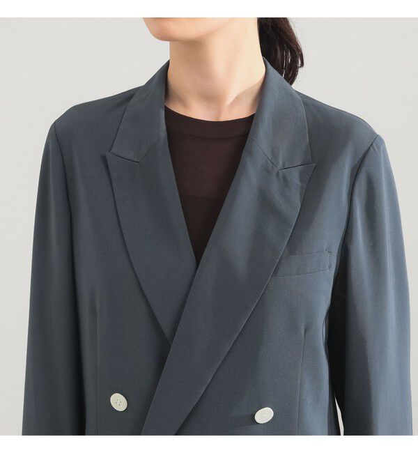 Demi-Luxe BEAMS 「AK+1 / シアー 4ボタン ダブル ジャケット」|ダッフルコート|