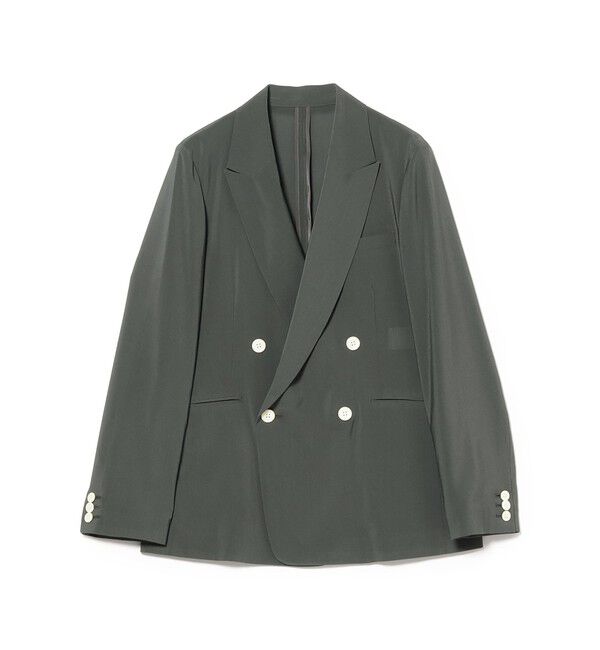 Demi-Luxe BEAMS 「AK+1 / シアー 4ボタン ダブル ジャケット」|ダッフルコート|