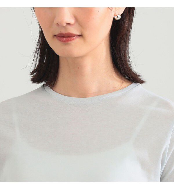 Demi-Luxe BEAMS 「コットン ハイツイストシアー Tシャツ」|Tシャツ・カットソー|