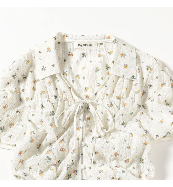 Ray BEAMS 「フラワー プリント シャーリング シャツ」|シャツ・ブラウス|