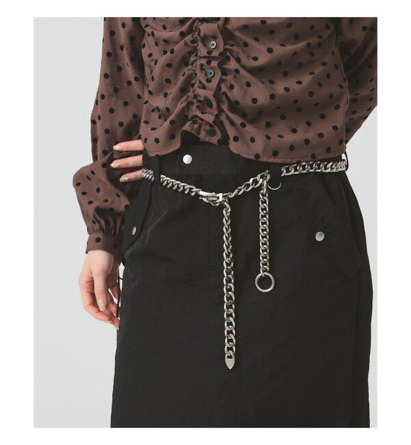 Ray BEAMS 「チェーン ベルト」|ベルト|SILVER