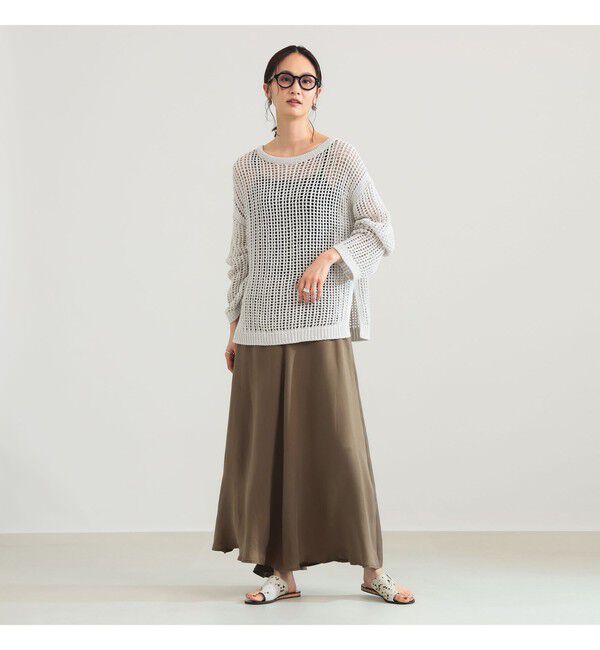 Demi-Luxe BEAMS 「3ゲージ コットン メッシュ プルオーバー」|ニット・セーター|