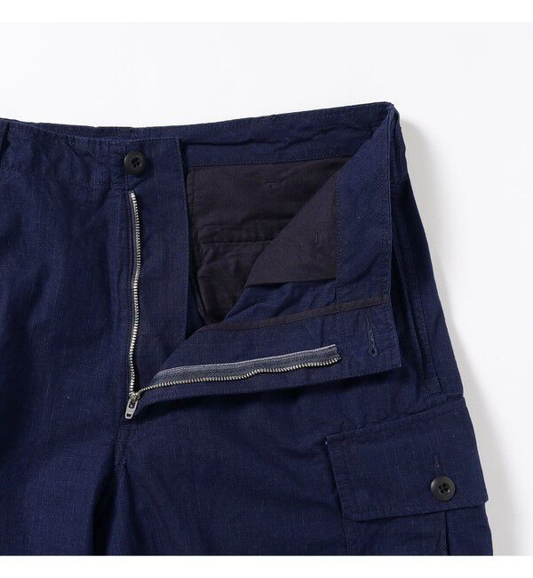 BEAMS PLUS「BEAMS PLUS / インディゴ リップストップ ミリタリー 6ポケット パンツ」|その他|