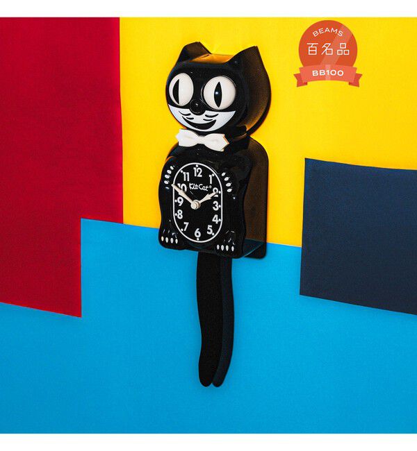 BEAMS「California Clock / Kit-Cat Klock ブラック」|クロック・置時計|BLACK