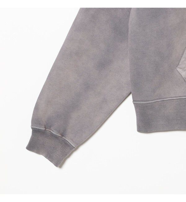 BEAMS「ワイドショートフィット フェード フルジップ フーディー」|スウェット・ジャージ|