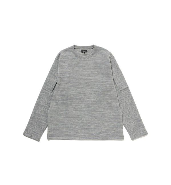 BEAMS「ダブルフェイス リブ ロングスリーブ」|Tシャツ・カットソー|GREY