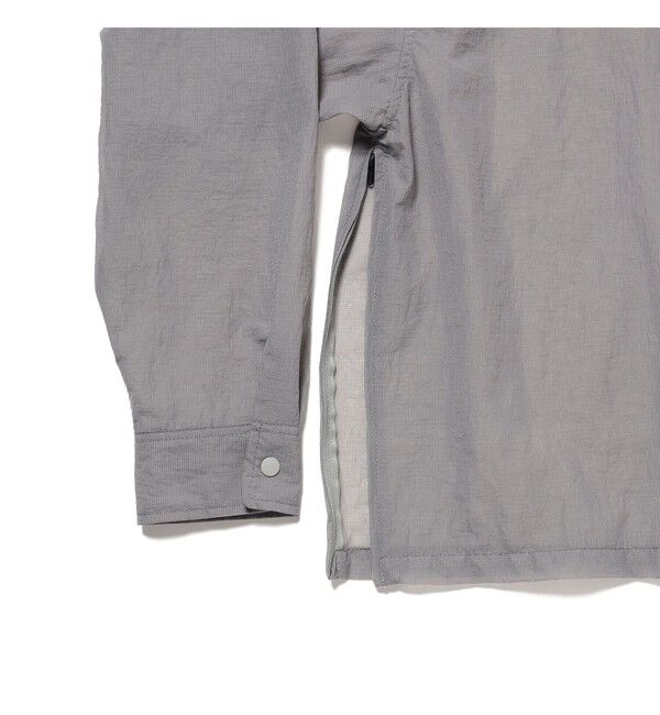 BEAMS「ショートレングス シアー コーチシャツ【ワイドショートフィット】」|シャツ・ブラウス|