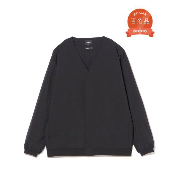 BEAMS「EVALET(R) カーディガン」|スウェット・ジャージ|BLACK