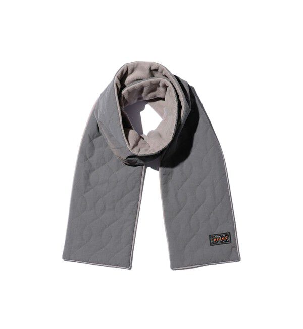 BEAMS PLUS「Muffler Boa Quilting」|マフラー|GREY