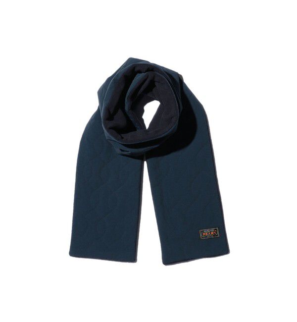 BEAMS PLUS「Muffler Boa Quilting」|マフラー|NAVY