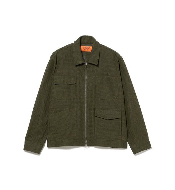 BEAMS「【別注】UNIVERSAL OVERALL / MESH WIDE JACKET」|ブルゾン・スタジャン|OLIVE