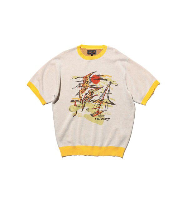 BEAMS PLUS「Knit Tee Jacquard」|Tシャツ・カットソー|
