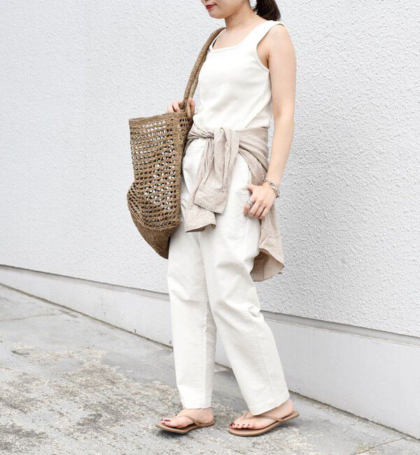 SHIPS for women「《一部追加予約》【WEB限定】ストレッチ ベーシック ベイカー パンツ」|その他|