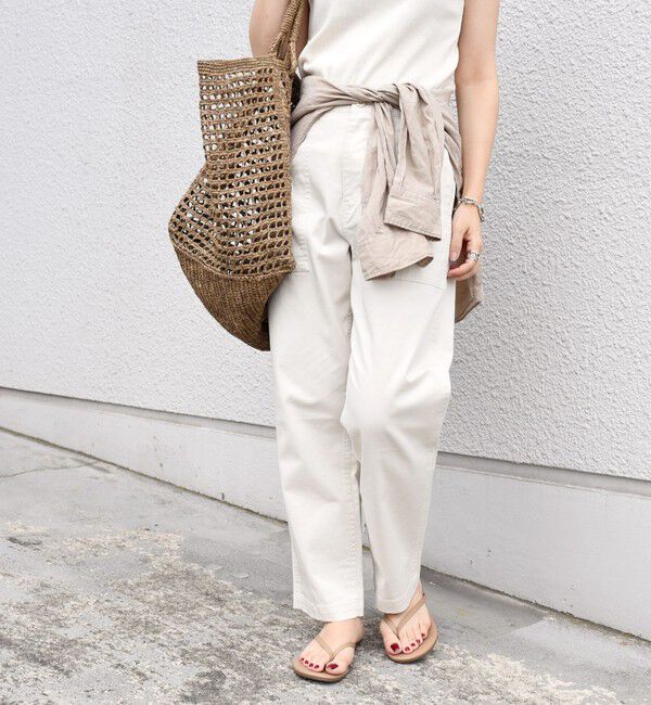 SHIPS for women「《一部追加予約》【WEB限定】ストレッチ ベーシック ベイカー パンツ」|その他|