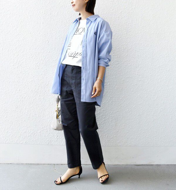 SHIPS for women「《一部追加予約》【WEB限定】ストレッチ ベーシック ベイカー パンツ」|その他|