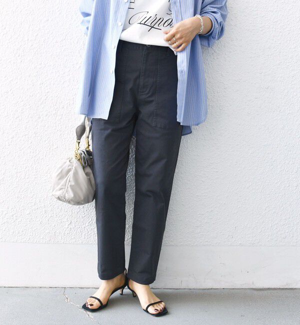 SHIPS for women「《一部追加予約》【WEB限定】ストレッチ ベーシック ベイカー パンツ」|その他|