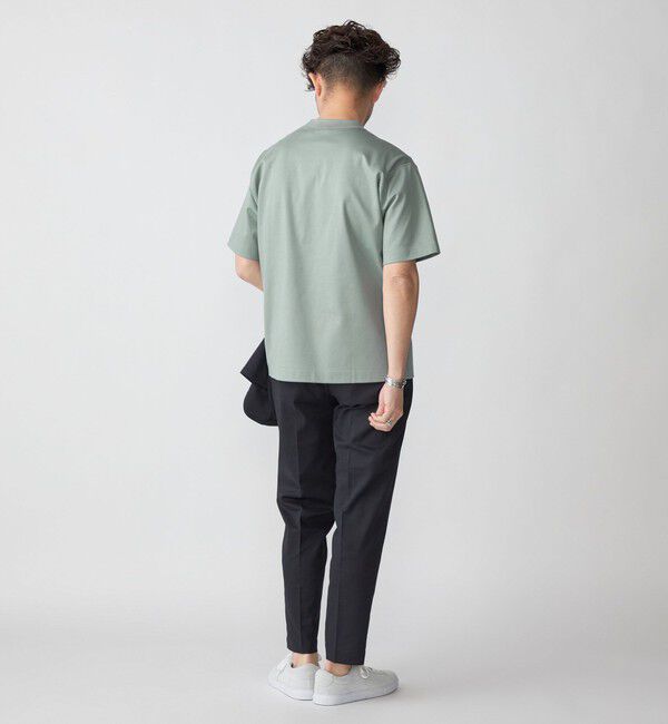 SHIPS「SHIPS: クルーネック ハイゲージ ダンボールニットTシャツ ライト」|Tシャツ・カットソー|