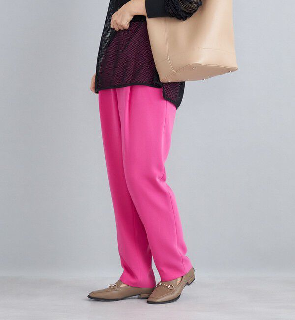 SHIPS for women「〈手洗い可能〉トリアセテートテーパードパンツ」|その他|