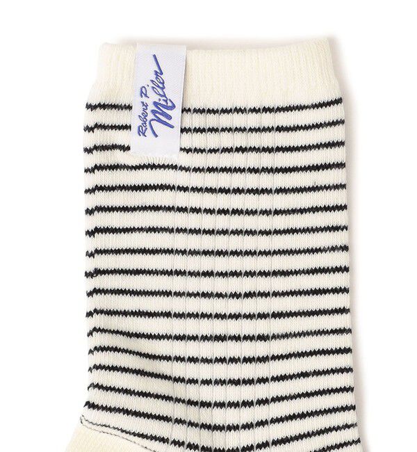 SHIPS any「Robert P.Miller: ボーダー リブ ソックス」|ソックス|