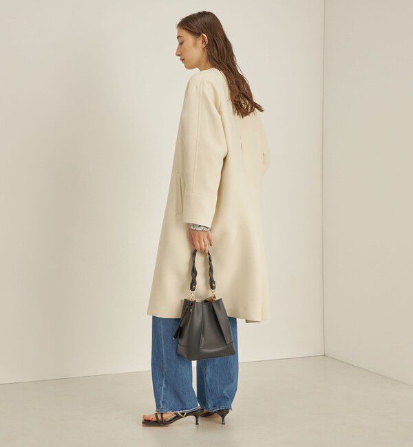 SHIPS for women「トリプルクロス ノーカラー コート◇」|ノーカラーコート|