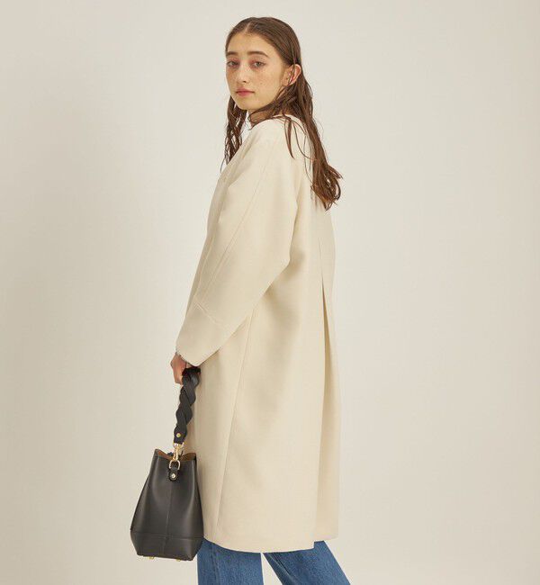 SHIPS for women「トリプルクロス ノーカラー コート◇」|ノーカラーコート|