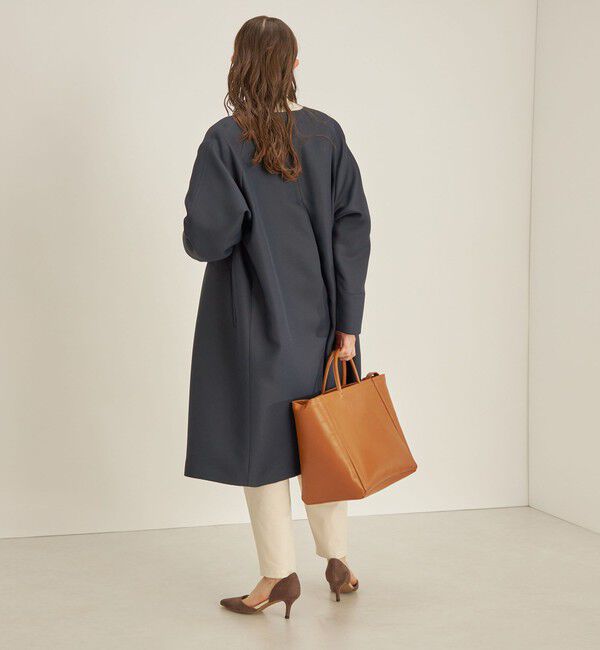 SHIPS for women「トリプルクロス ノーカラー コート◇」|ノーカラーコート|