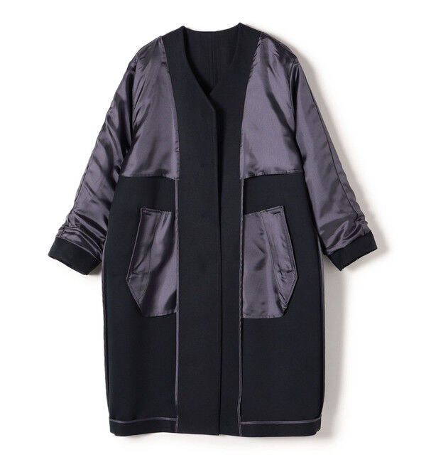 SHIPS for women「トリプルクロス ノーカラー コート◇」|ノーカラーコート|