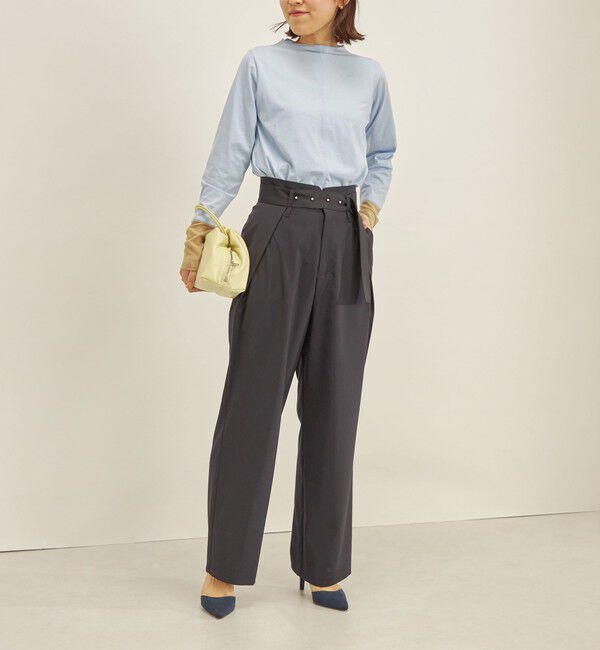 SHIPS for women「Paulo Oliveira ベルト タック パンツ ◇」|その他|