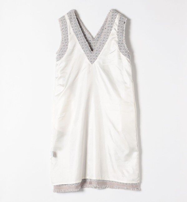 SHIPS any「SHIPS any: ツイード Aライン ジャンパースカート」|ワンピース|