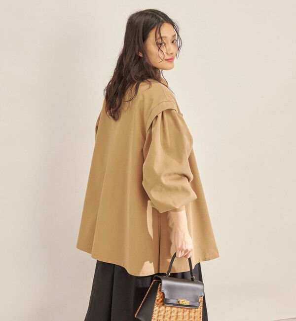 SHIPS for women「強撚 ギャバ スタンドカラー ハーフ コート ◇」|その他|