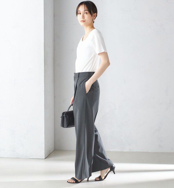 SHIPS for women「〈手洗い可能〉綿 SORONA クルーネック TEE◇」|Tシャツ・カットソー|