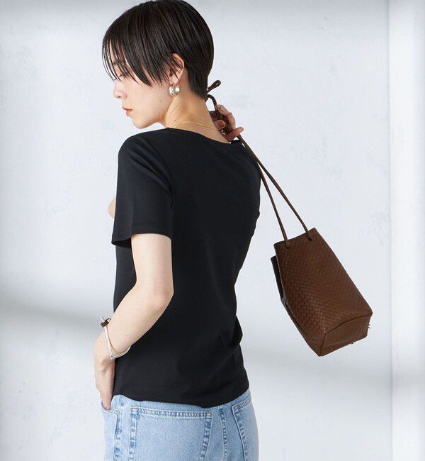SHIPS for women「〈手洗い可能〉綿 SORONA クルーネック TEE◇」|Tシャツ・カットソー|