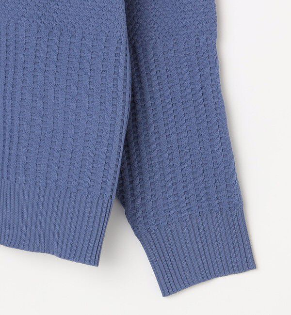 SHIPS any「SHIPS any: 〈手洗い可能〉ワッフル コンビ デザイン クルーネック ニット◇」|その他|