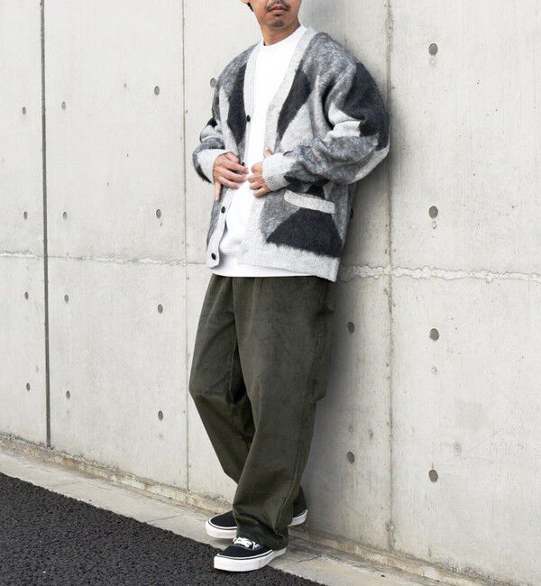 SHIPS any「SHIPS any: シャギー パターン ユニセックス ニット カーディガン 23AW◇」|カーディガン|